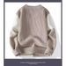 Pure Color-Block Men's Trendy Brand Base Knitwear Loose Casual Sweater Winter Warm Yarn_viptrois.com