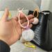 Bag Charm New Creative Cute Plush Bag Pendant Candy Color Girl Keychain Car Keychain Mobile Phone Case Accessories_viptrois.com