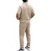 Men's Suit Heavyweight Sweatshirt Autumn Winter Trendy Stand Collar Henley Style With Jacquard Texture For Men_viptrois.com