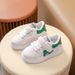 Kids'shoes White shoes for girls soft soled toddler shoes for girls Board shoes for boys casual_viptrois.com