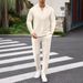 Men's Clothing Waffle-Knit Blazer & Pants Set – Premium Textured Suit For Men (Khaki/Black/Navy, S-XXXL)_viptrois.com