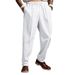 Men's Clothing Spring And Autumn Fashion Casual Solid Color Trousers Loose Tight Closure Straight Trousers_viptrois.com