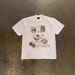 Heavyweight Pure Cotton T-Shirt For Women And Men Short Sleeved Fun Food Print Couple Oversized Top 250g_viptrois.com