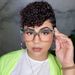 Women's Eyeglasses Glasses Frame Square Large Frame Simple Flat Glasses Anti Blue Light Ins Concave Shape Glasses Frame For Women_viptrois.com
