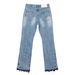 Men's Clothing Retro Washed Distressed Frayed Jeans For Men And Women Hip Hop Casual Street Loose Flared Pants_viptrois.com