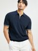 Men's Business Casual Lapel Polo Shirt White Summer Ice Silk Breathable Knit Short Sleeve T-Shirt_viptrois.com