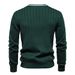 Pure Trimmed Autumn Winter Trendy Cardigan Men's V-Neck Long Sleeve Knitted Jacket New Sweater 2024 Color-Block Black_viptrois.com