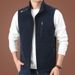 Men's Fleece Vest Jacket – Slim Fit Zip-Up Vest (Polyester Thermal Lining, All-Season Layering, M-5XL, Business Casual To Outdoor)_viptrois.com
