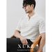 Men's Short Sleeve V-Neck Knit Polo Shirt - Breathable Seagull Collar Business Casual Summer Top_viptrois.com