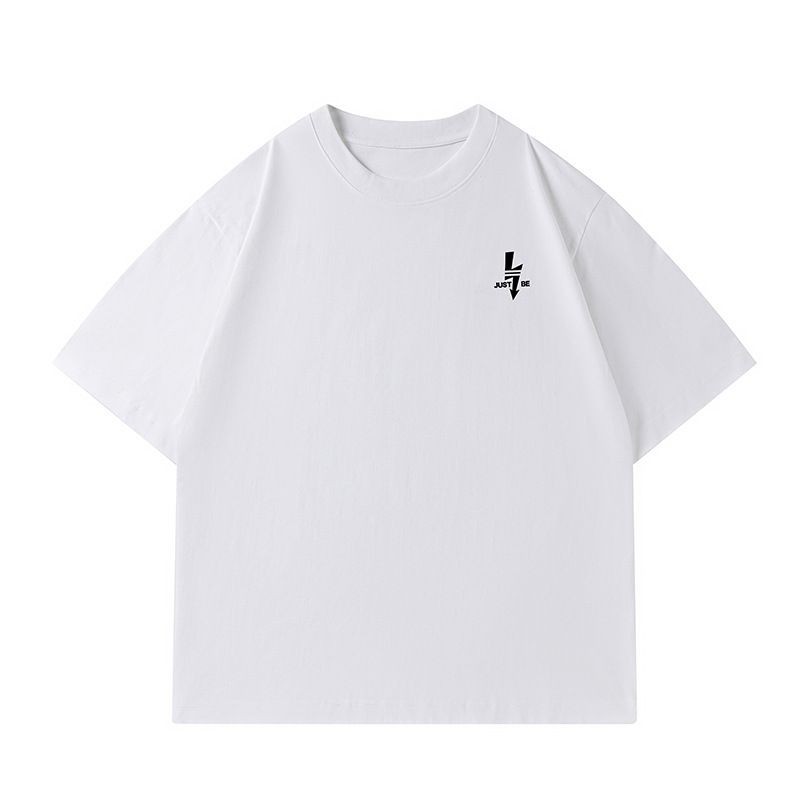 Fashion Cotton Printed Round Neck Short Sleeved 2025 Summer New Loose Shoulder T-Shirt Trend_viptrois.com