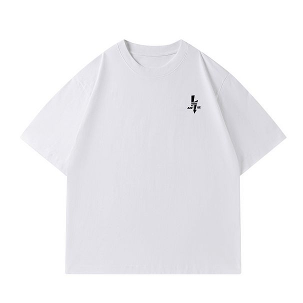 Fashion Cotton Printed Round Neck Short Sleeved 2025 Summer New Loose Shoulder T-Shirt Trend_viptrois.com