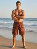 Men's Cargo Shorts - Cotton Blend Casual Shorts With Multiple Pockets, Straight Fit, Summer Workwear & Street Style_viptrois.com