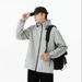 2025 New Jacket Men's Take-off Hat Stand-up Collar Young Men's Autumn Casual Loose Cardigan Japanese Large-size Coat_viptrois.com