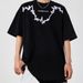 2025 Summer New Printed Couple Short Base Shirt American High Street Loose Casual Half Sleeved T-Shirt For Men_viptrois.com
