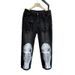 Men’s Vintage Tie-Dye Jeans – Retro High Street Style, Loose Straight Fit, Cotton Denim (Black/Blue-Gray, M-3XL)_viptrois.com