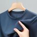 Men's Clothing Summer Mesh Ice Silk Short Sleeved T Shirt Men's Shirt Collar Color Slippery Material Polo Shirt Half Sleeved Clothes_viptrois.com