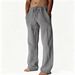 Men's Clothing Men's Style Multi Color Casual Pants Straight Leg Loose Fit Spring Autumn Y2K Linen Sweatpants_viptrois.com
