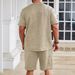 Men's Clothing Men's Casual Suits Trendy Round Neck Loose Breathable Clothing Summer For Formal & Casual For Men_viptrois.com