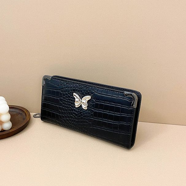 Women’s Bags Wallet Women's New Fashion Skull Butterfly Ladies Long Clutch Large Capacity Pu Wallet Coin Purse_viptrois.com