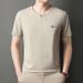 Cool Cotton Short Sleeved In Summer, Simple And Versatile, Casual, Sweat Absorbing, Breathable Round Neck Ice Silk_viptrois.com
