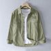 Retro Workwear Long Sleeved Shirt Men's Autumn Japanese Casual Large Size Youth Literary Loose Shirt Men's Jacket_viptrois.com