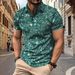 Summer New Men Brand Quality Oversize Short Sleeve Tshirt Mens Polo Collared Fashion Starry Sky Print Tshirts Camisetas Hombre_viptrois.com