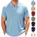 Men's Summer Short Sleeve Shirt - Breathable Jacquard Towel Fabric, Casual Striped Design, Comfortable Linen-Like Texture, Relaxed Fit_viptrois.com