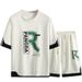 Men's Clothing Plus Size Men's Short Sleeved Shorts Suit Plus Loose Casual Tops Shorts 330 Catties_viptrois.com