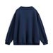 Patchwork Three-Stripe Casual Loose V-Neck Sweatshirt Men's Street Fashion Badge Embroidery Pullover Sports Shirt Spring_viptrois.com