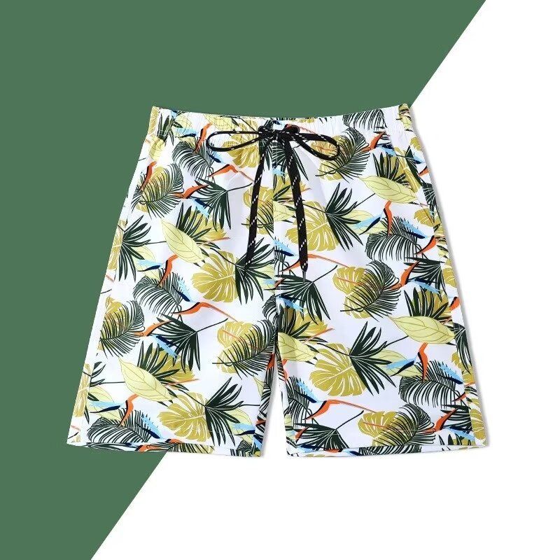 Men's Clothing Beach Shorts Quick Drying Loose Fitting Large Size Trunks Hot Spring Vacation Swimming Shorts_viptrois.com