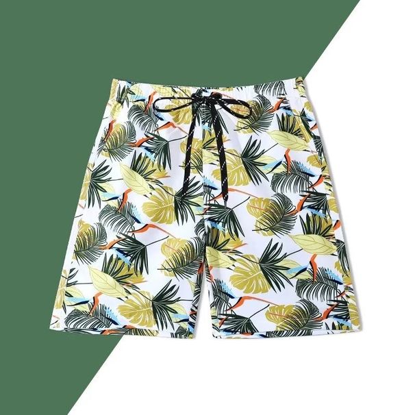 Men's Clothing Beach Shorts Quick Drying Loose Fitting Large Size Trunks Hot Spring Vacation Swimming Shorts_viptrois.com