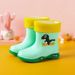 Mother&Kids Water shoes Boys Summer rain shoes Girls cartoon light waders Children warm rain boots Children rubber shoes_viptrois.com