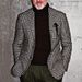 2025 Popular Men's Casual Suit Fashionable Business Top Single Breasted Slim Fit Grid_viptrois.com