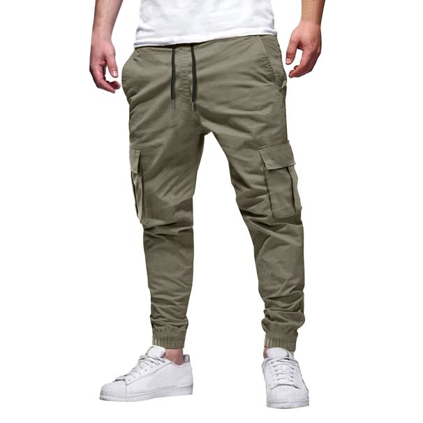 Men's Multi Pocket Drawstring Casual Japanese Overalls Men's Autumn And Summer New Overalls Spot Wholesale_viptrois.com