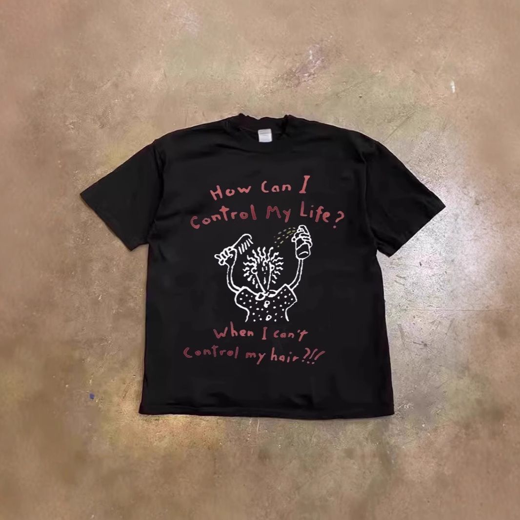 Unisex Oversized Cotton T-Shirt Heavyweight 250g Vintage Style Casual Streetwear Breathable Soft Top for Men_viptrois.com