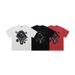 Loose Wide-fit Large Print Short-sleeve Men's T-shirt, Trendy Brand High-quality Half-sleeve T-shirt_viptrois.com