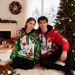 Christmas Print Hoodie – Oversized Unisex Pullover With Digital Graphic (Spandex Blend, Loose Fit, Couple Matching, Streetwear Holiday Vibes)_viptrois.com