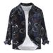 Fresh Spring And Autumn New Men's Long Sleeve Shirt Street Loose Casual Elastic Printed Shirt Coat_viptrois.com