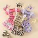 Babies' clothes Summer baby girl lace short-sleeved triangle romper top shorts girls lace letters short-sleeved flower bow tide_viptrois.com