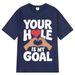 Funny And Simple T-shirt With Meme Prints, Loose-fitting Fashion Short-sleeve, Summer Cotton Unisex Hip-hop Top_viptrois.com