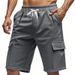 Men's Clothing Men's Sports Five Point Shorts Style Breathable Loose Fit For Summer Suitable For Squatting Jogging Casual Wear Multi Pocket Cargo_viptrois.com