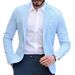 Cotton Linen Slim Blazer For Men Solid Color Long Sleeve Pockets Summer Blazer Coat Thin Male Casual Jacket Business Men Blazers_viptrois.com