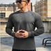 Men's Casual Long Sleeve Crew Neck Sweatshirt With Snake Print Design - Relaxed Fit Muscle Tee For Streetwear & Gym (Multiple Colors Sizes Available)_viptrois.com