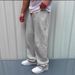 Men's Embroidered Fleece Joggers Retro Streetwear Relaxed Fit Pants With Elastic Waist Wide-Leg Silhouette Stitching For Urban Comfort_viptrois.com