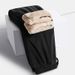 Men's Clothing Unisex Fleece-Lined Sweatpants For Winter - Cozy, Warm & Stylish Straight-Leg Lounge Pants For Indoor & Outdoor Activities_viptrois.com