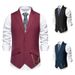Men's Suit Vest Wedding Party Lapel Chain With Vest Vest_viptrois.com