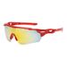Half Frame Sports Sunglasses Hollow Irregular Lenses Cycling Windproof UV PC Sunglasses_viptrois.com