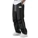 Men's Quick-Dry Outdoor Casual Pants With Stripes, Breathable Straight Leg Trousers For Sports And Daily Wear_viptrois.com