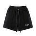 Men's Vintage Distressed Basketball Shorts – Loose Fit 4-Inch Inseam High Street Casual Athletic Shorts With Retro Print_viptrois.com