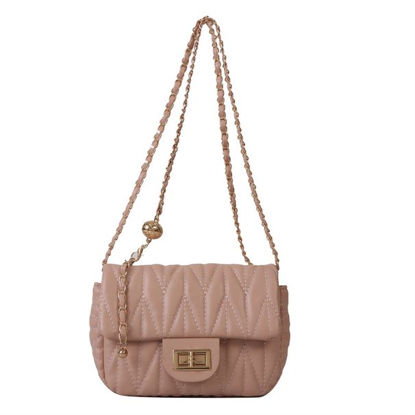 Crossbody Bag Women's Fashion Diamond Chain Bag Embroidered One-shoulder Small Bag_viptrois.com